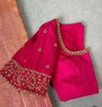 pure silk hand embroidery blouse