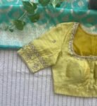 pure silk hand embroidery blouse