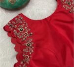 pure silk hand embroidery blouse