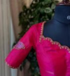 pure silk hand embroidery blouse
