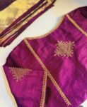 pure silk hand embroidery blouse