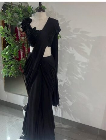 Pure silk cocktailsaree
