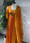 Orange Anarkali suit usa