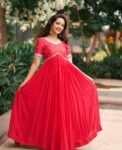 Red Georgette Anarkali Suit