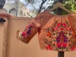 pure silk hand embroidery blouse