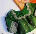pure silk hand embroidery blouse
