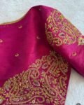 pure silk hand embroidery blouse