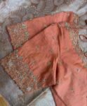 pure silk hand embroidery blouse