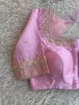Pure silk hand embroidery blouse