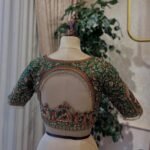 pure silk heavy hand embroidery blouse